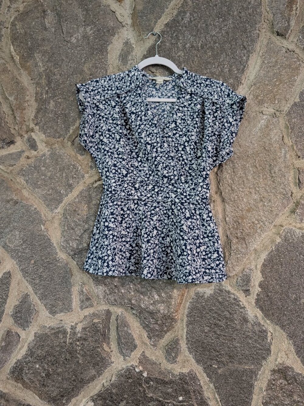 Floral Wraparound Blouse